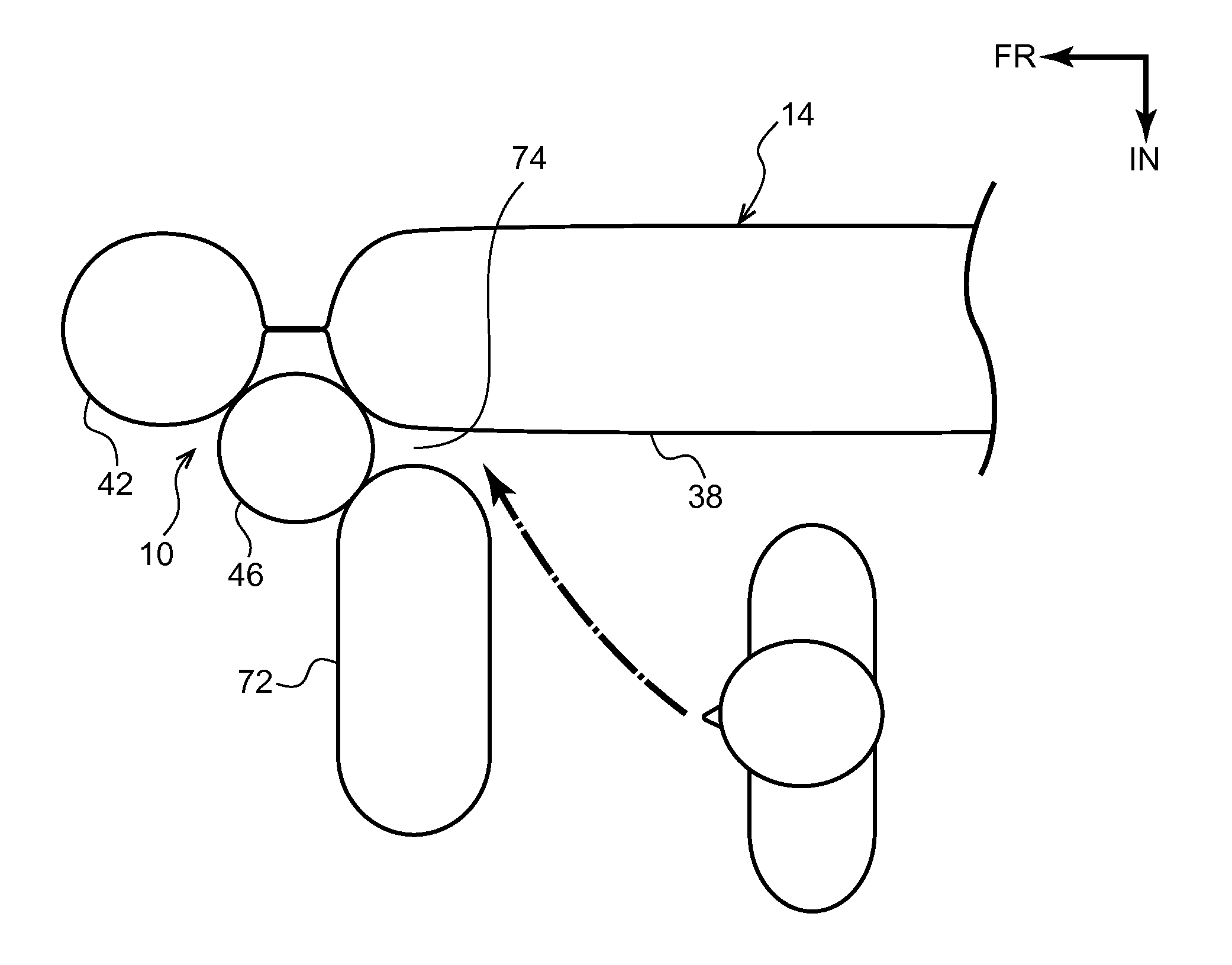 Vehicle curtain airbag device