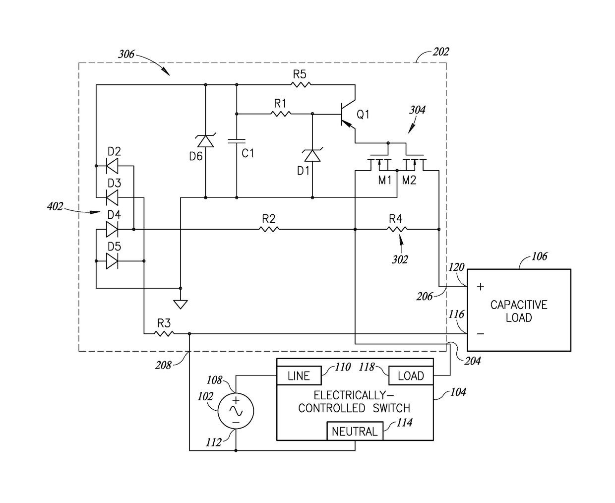 Inrush current limiter circuit