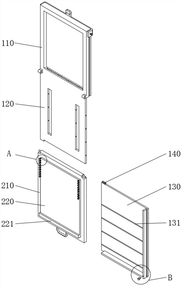 Foldable wall-mounted management rack for the hospital information department