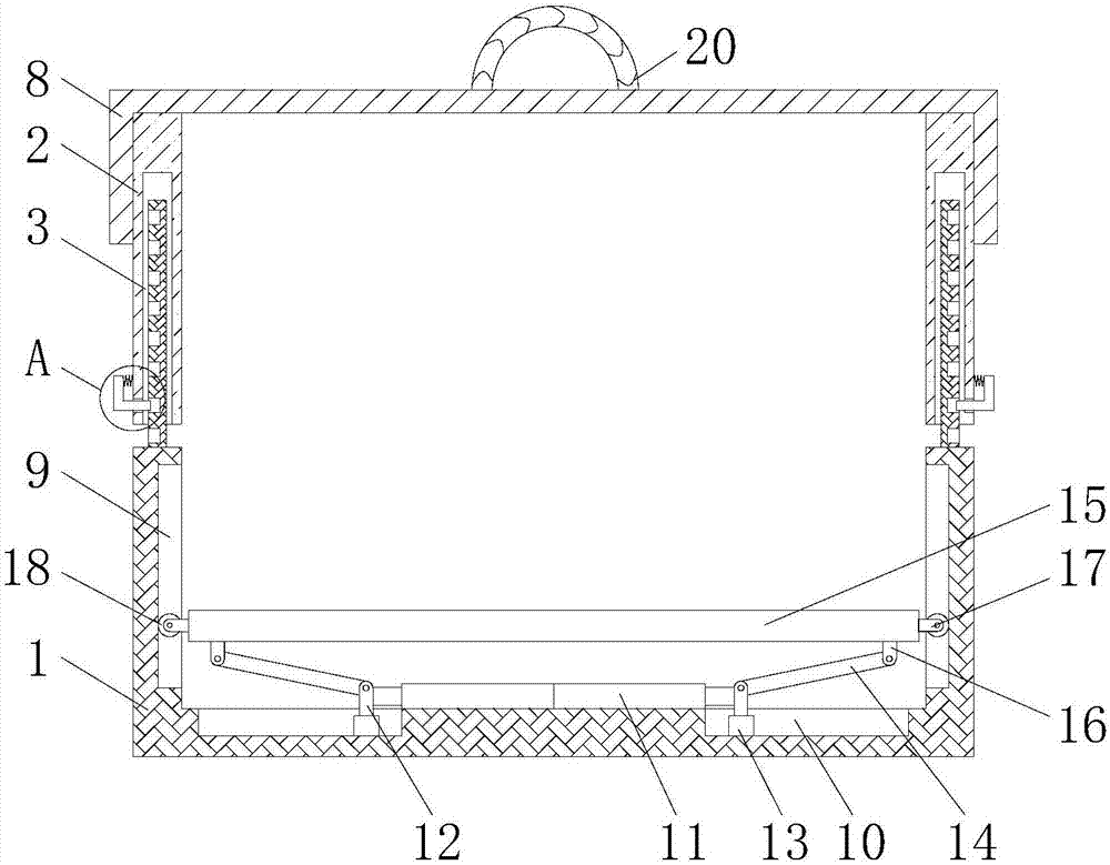 Medical tray with function of enlarging usable areas