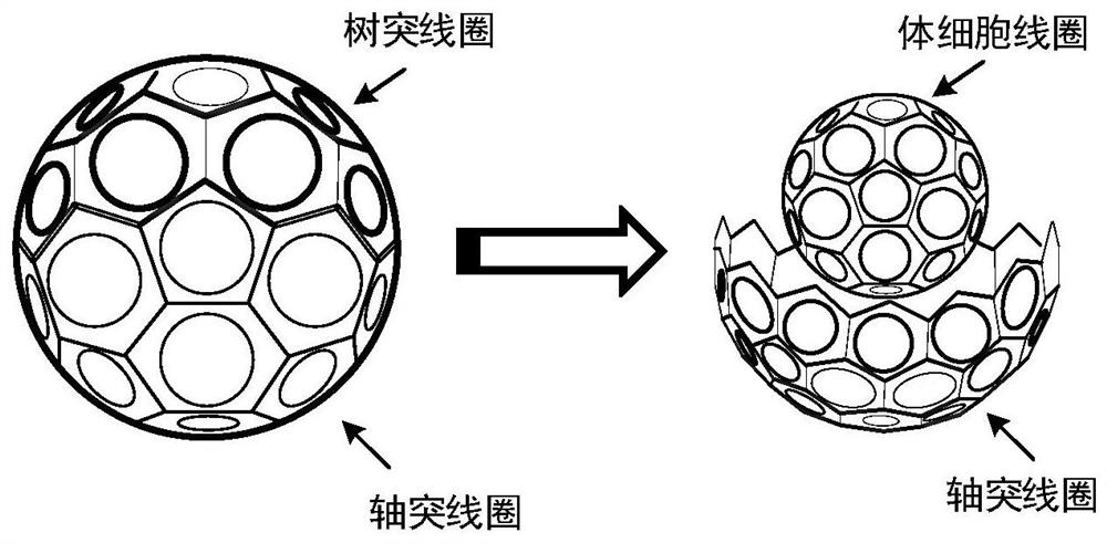 Spherical relay coil and wireless power transmission system