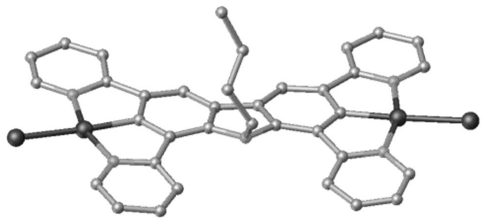 A kind of carbazole bridged binuclear metal platinum complex and its preparation method and application