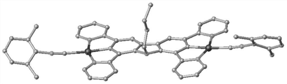 A kind of carbazole bridged binuclear metal platinum complex and its preparation method and application