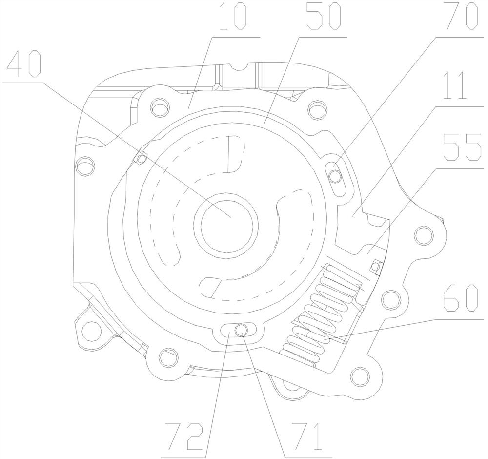 A variable displacement rotor pump