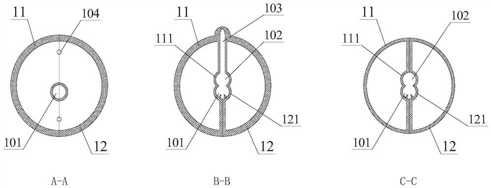 On-site explosive mixture automatic charging and safe detonating device and a charging and detonating method