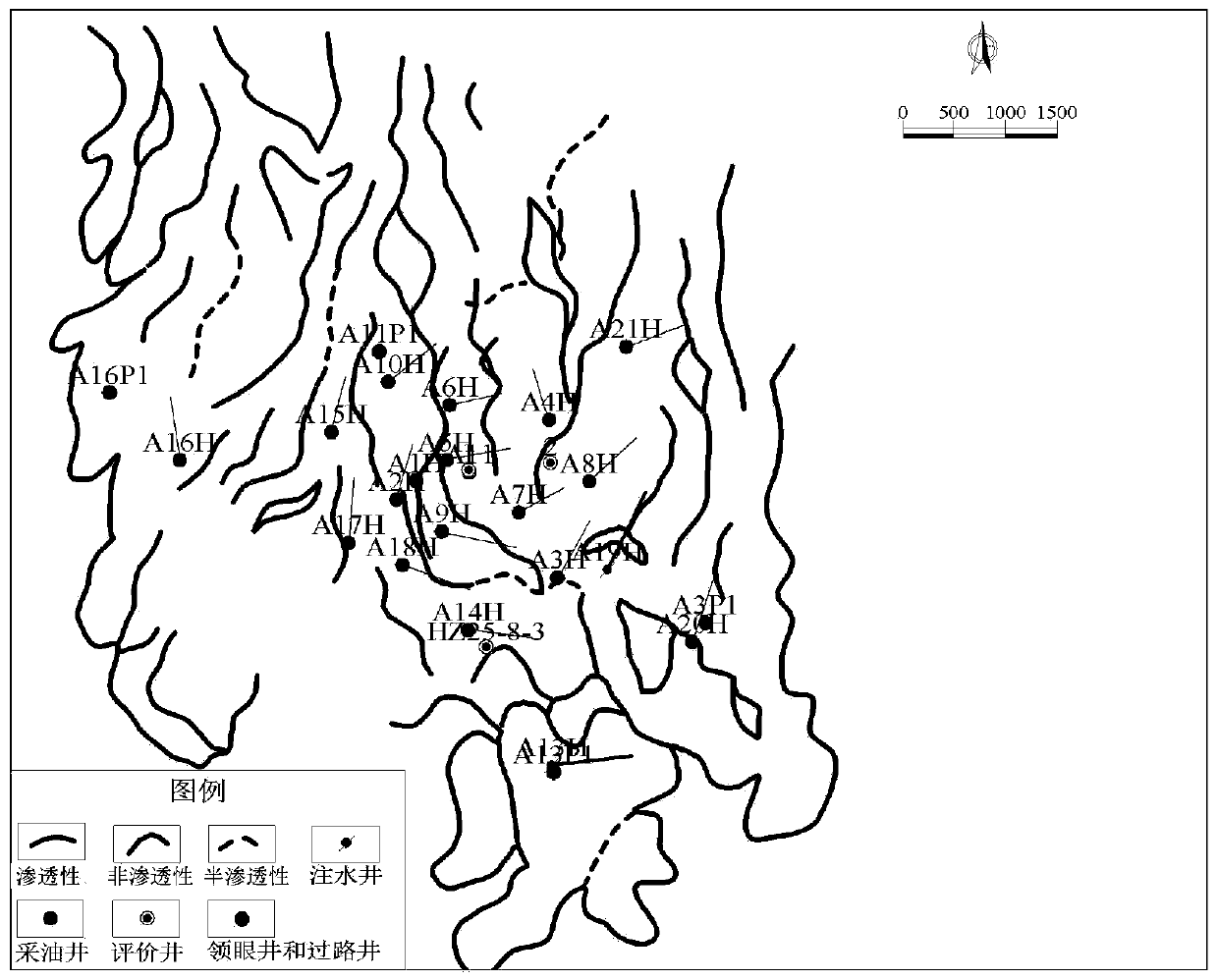 Geological modeling method for internal seepage barriers in offshore oilfield reservoir