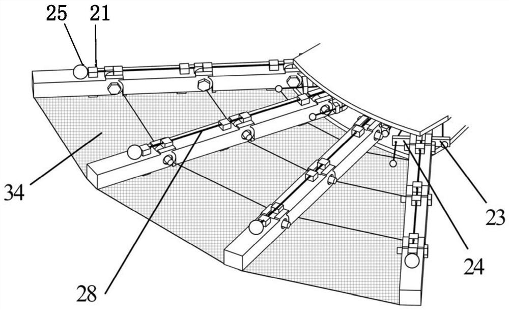 Flipper propelling device imitating posterior limbs of beaver