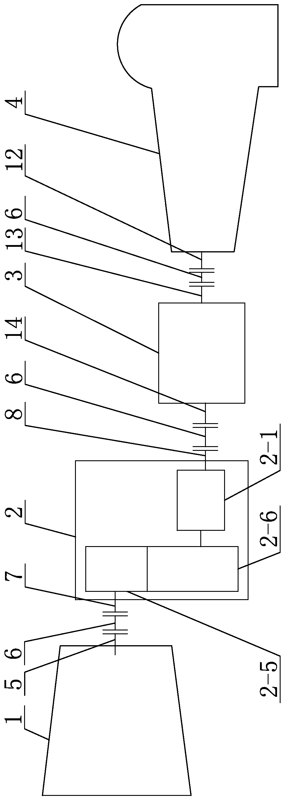 Multi-drive structure of primary air fan for thermal power station