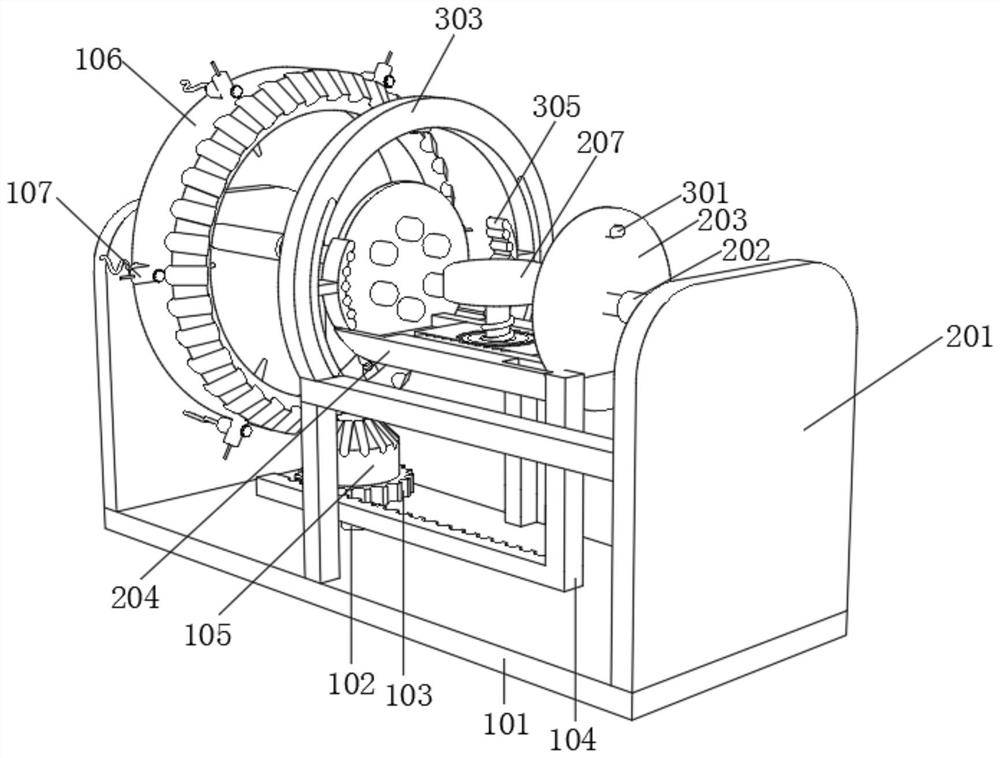 Paint spraying device used for valve machining and not prone to paint leakage