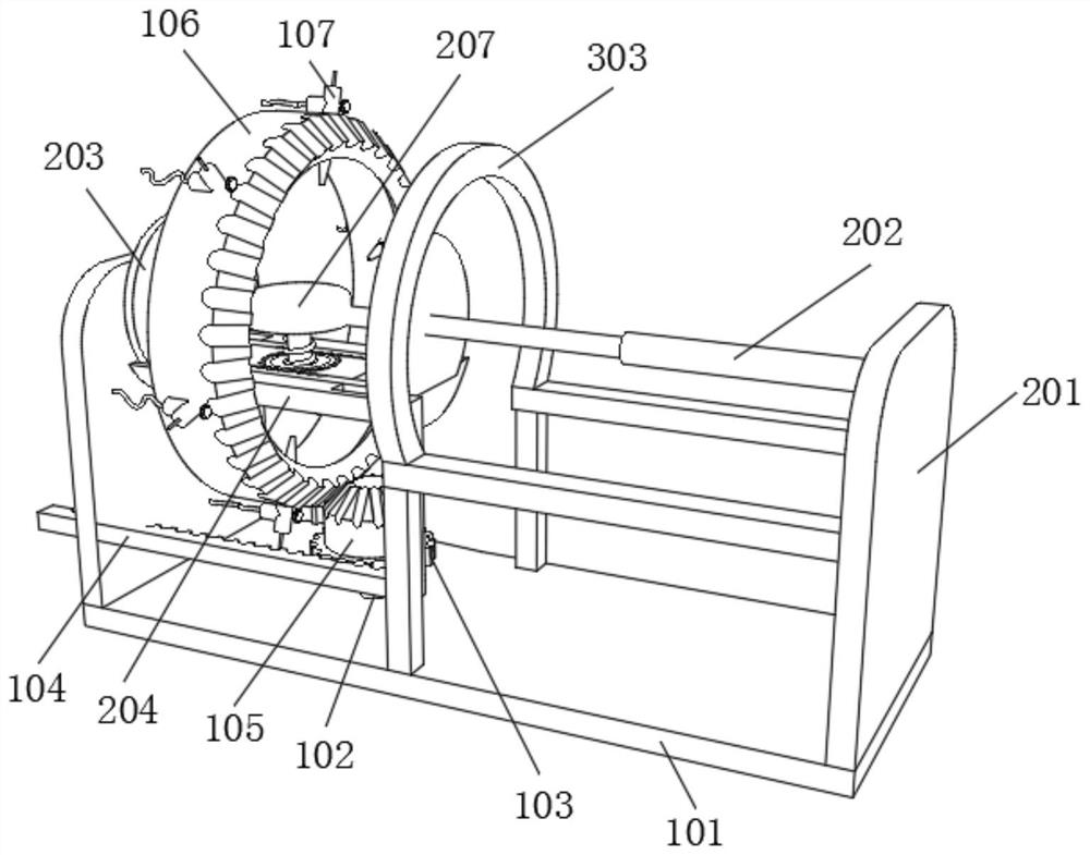 Paint spraying device used for valve machining and not prone to paint leakage