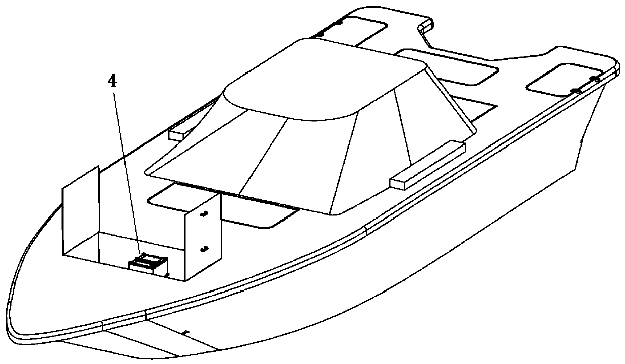 Unmanned aerial vehicle recovery and charging device based on horizontal stabilization platform