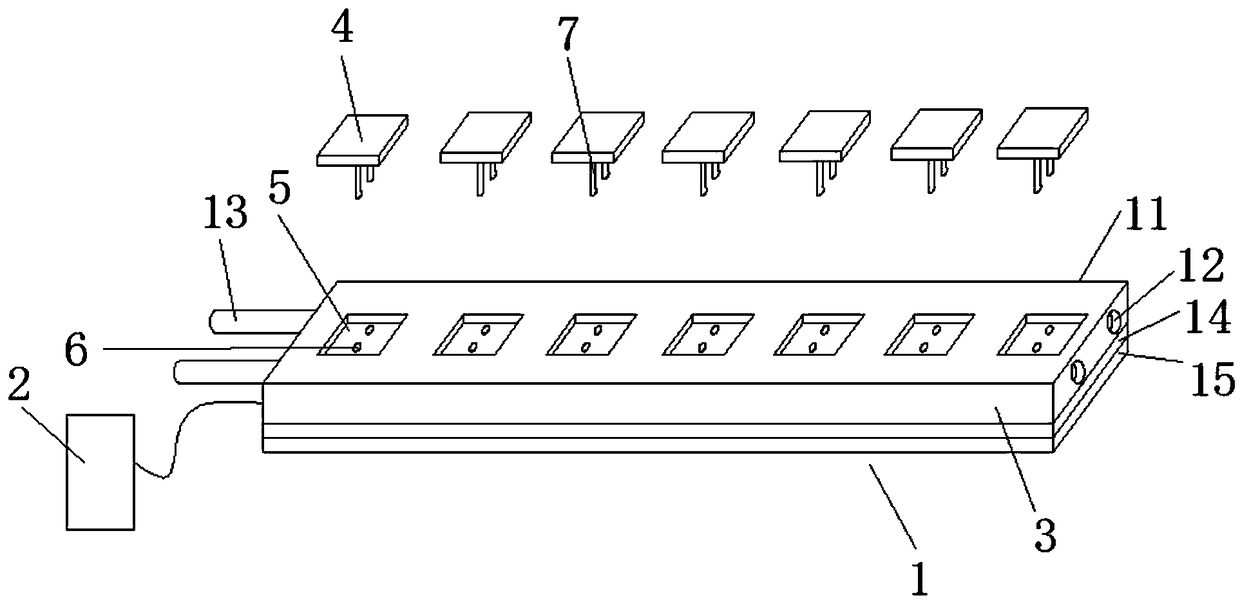 DC24V non-pressure-drop lamp belt and fixing method thereof