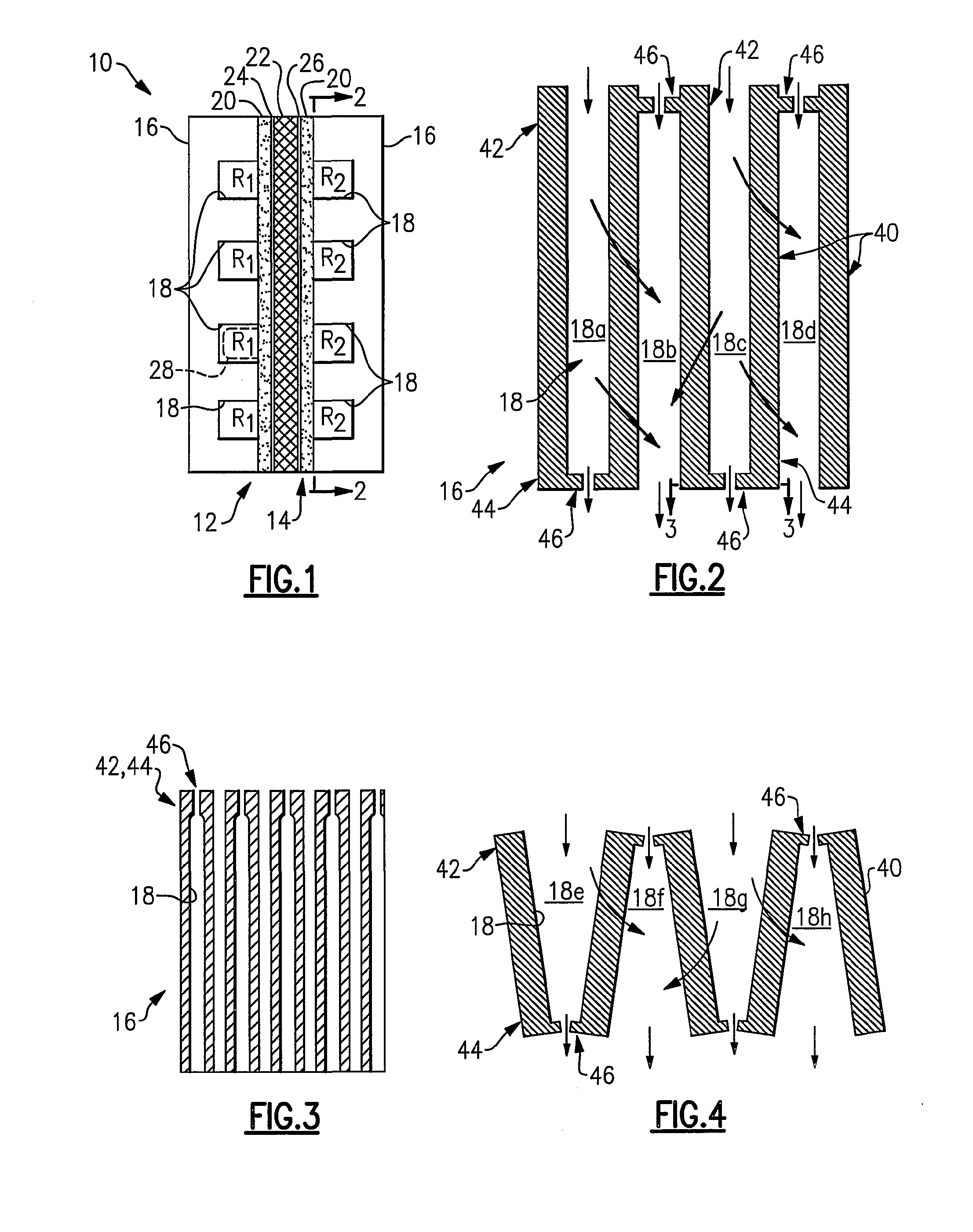 Fuel Cell Flow Field Channel with Partially Closed End