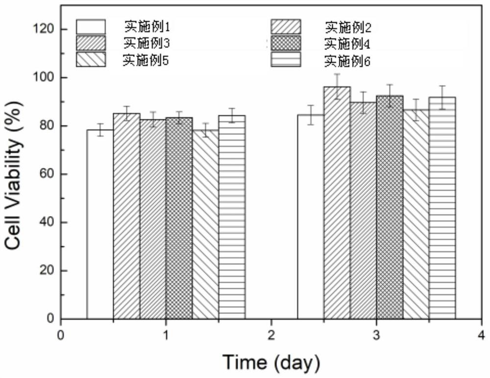 A kind of preparation method of hydroxyethyl chitosan nanocomposite bone scaffold material