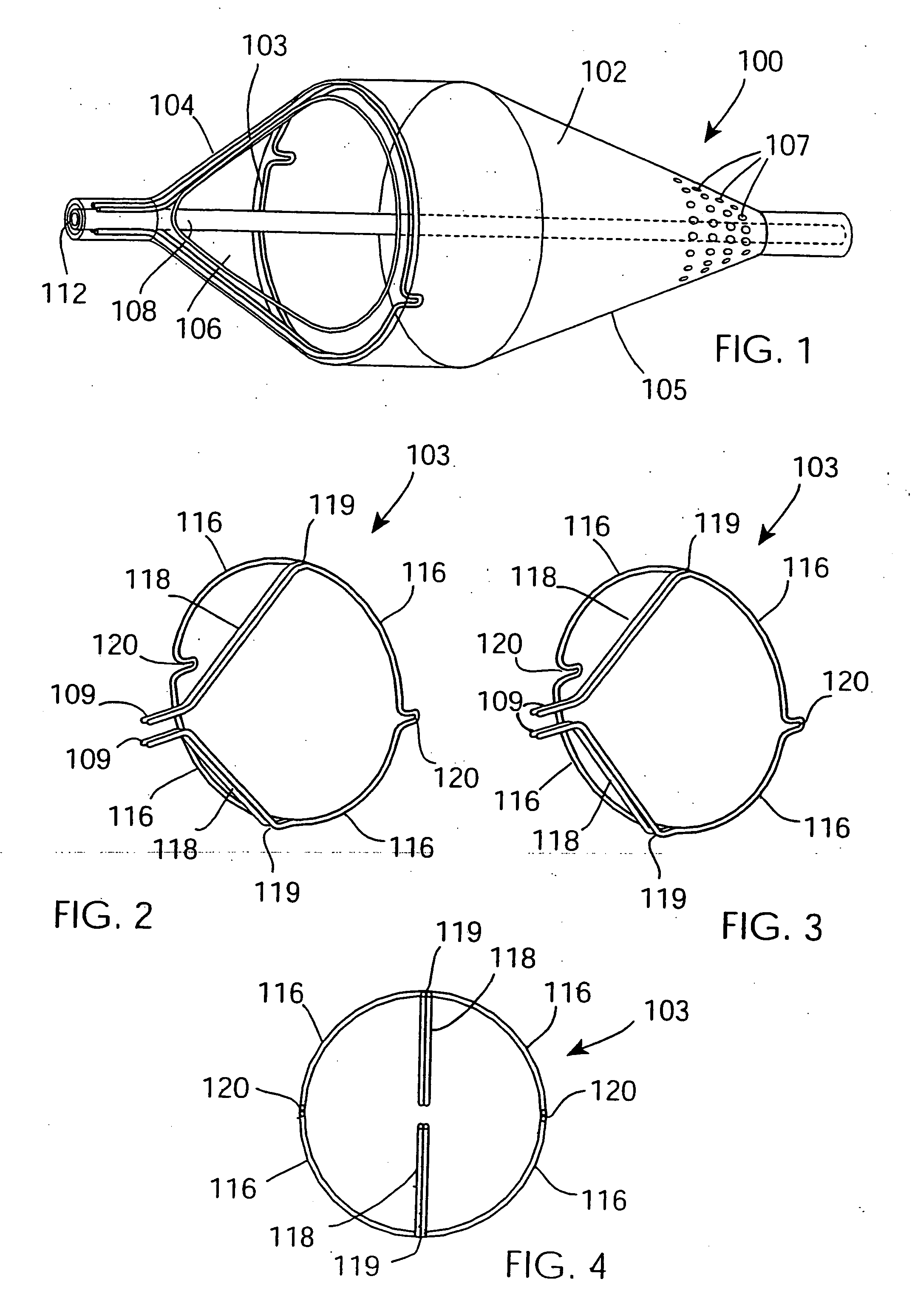 Support frame for an embolic protection device