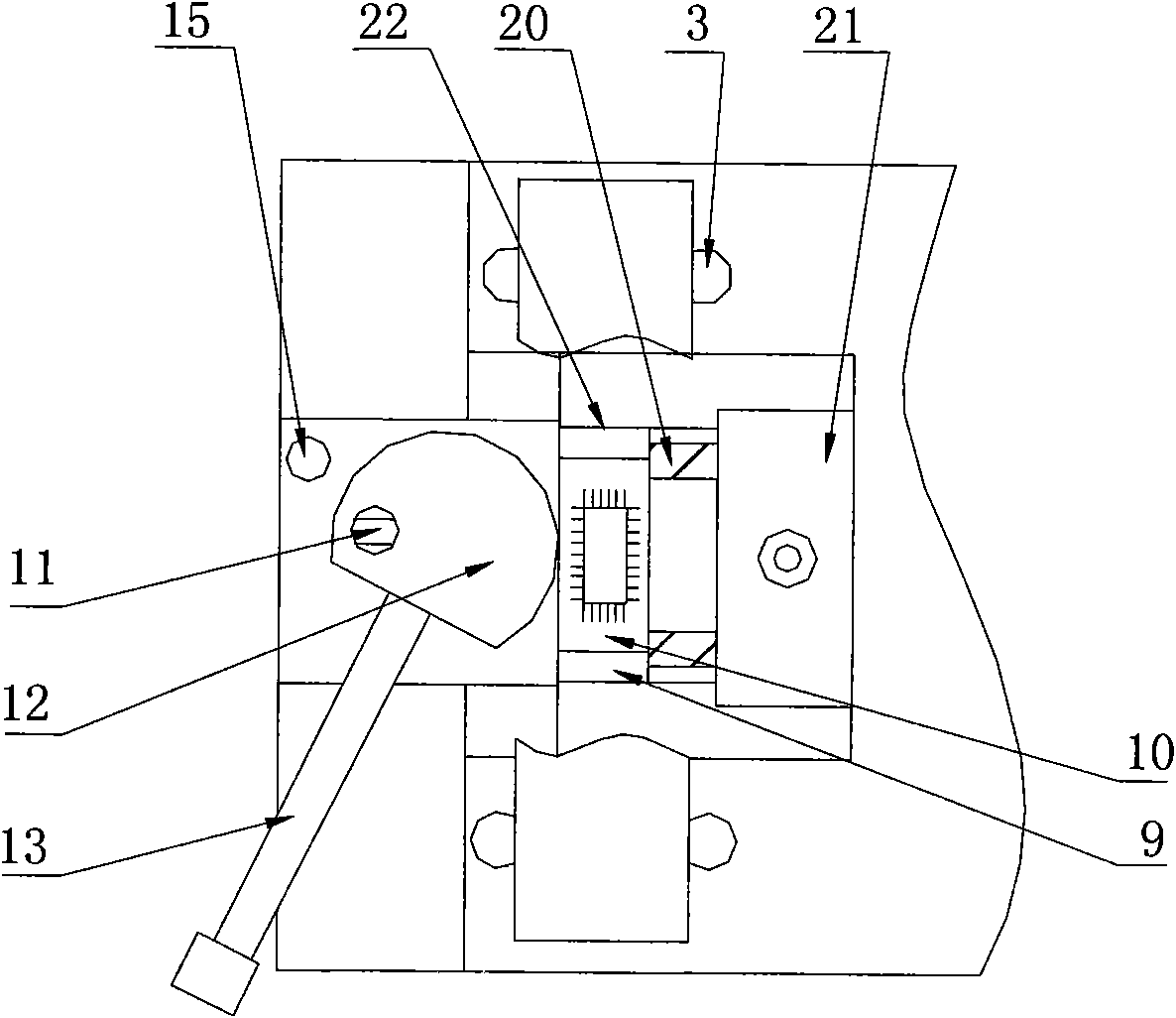 Pin correcting device for integrated circuit