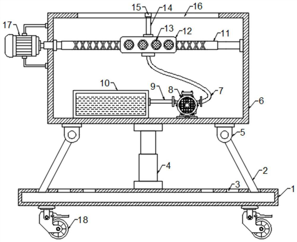 Dust removal device for coal transportation