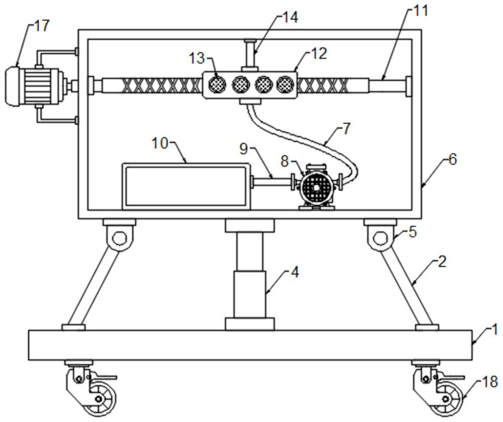 Dust removal device for coal transportation