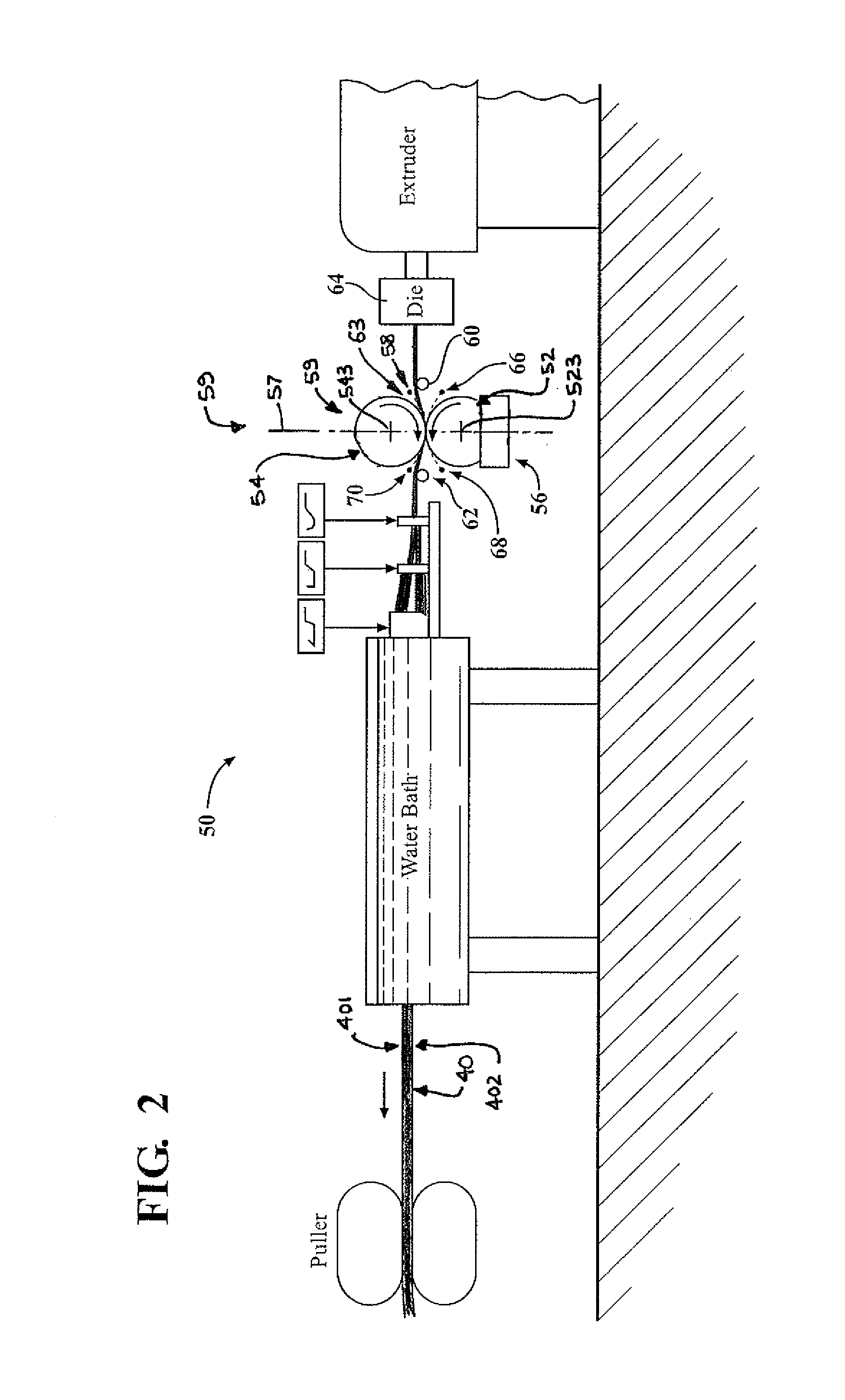 System for manufacturing a rough textured molded plastic siding product