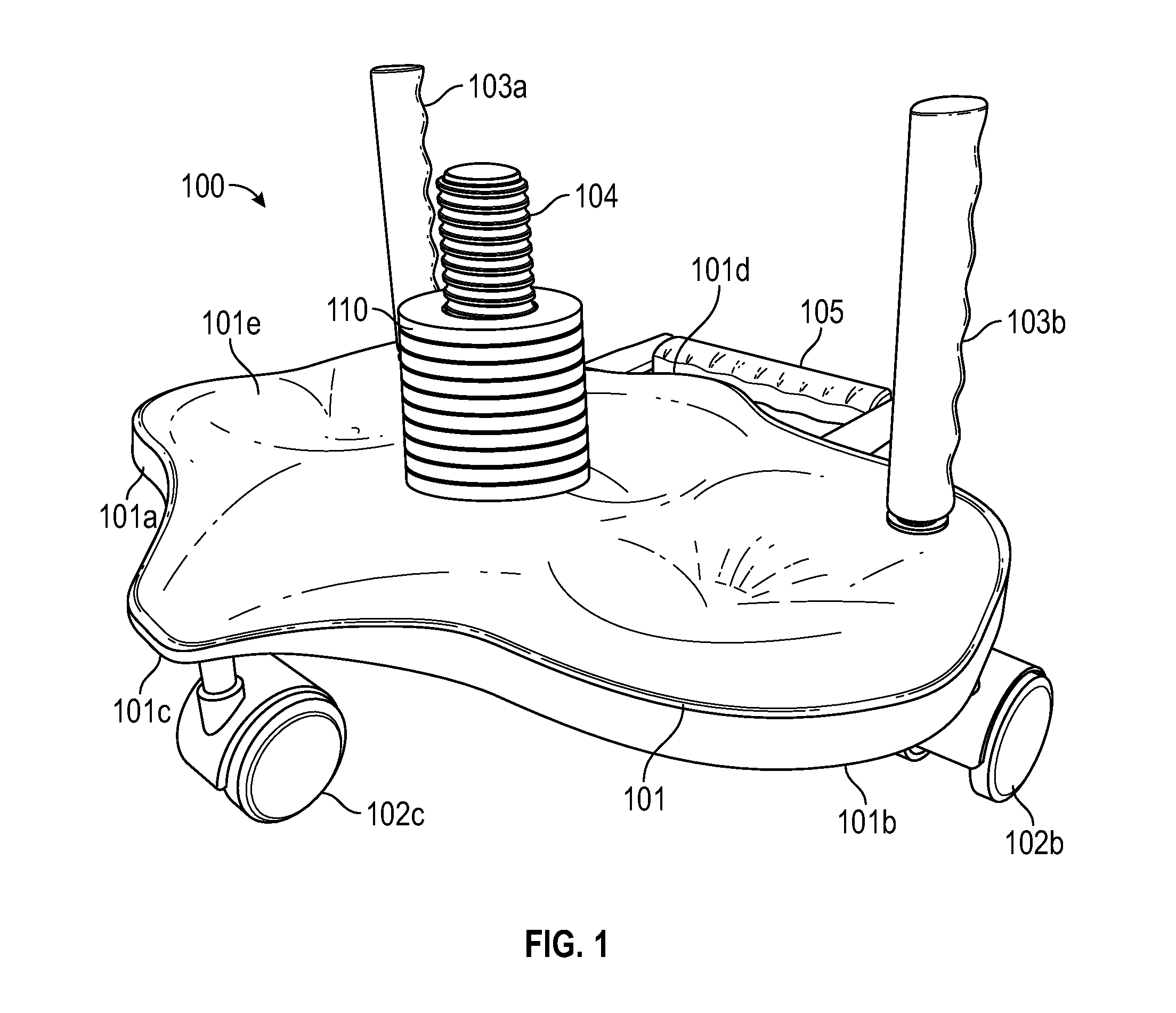 Wheeled platform for core training