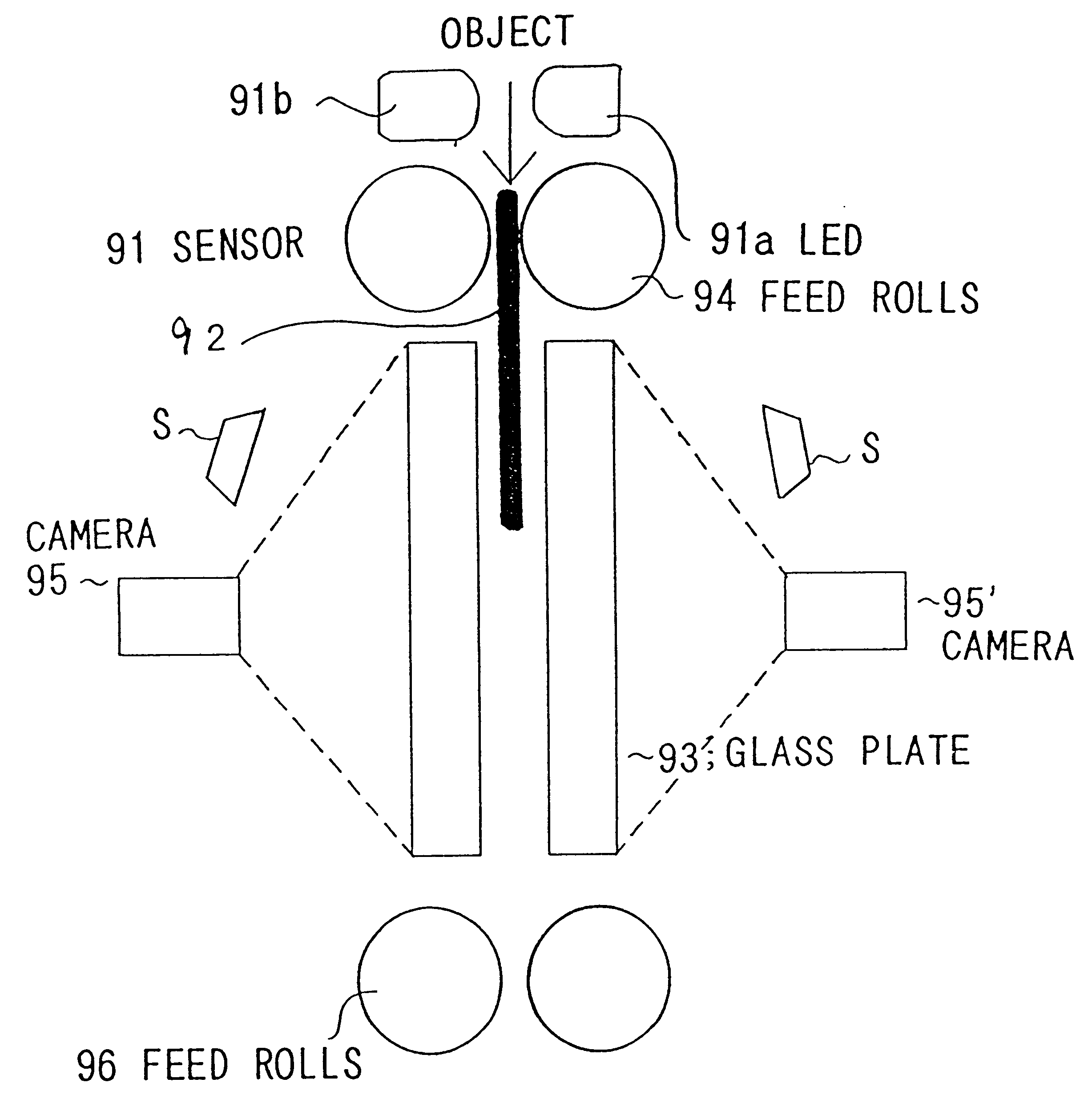 Device for image-shooting both sides of documents