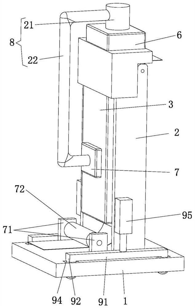 Vertical oven for aluminum foil corrosion production