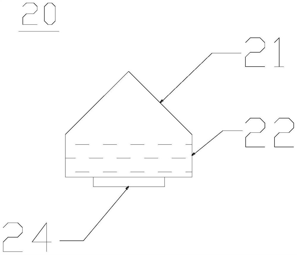 Flank anchor rod with one-way valves and for extruding soil body