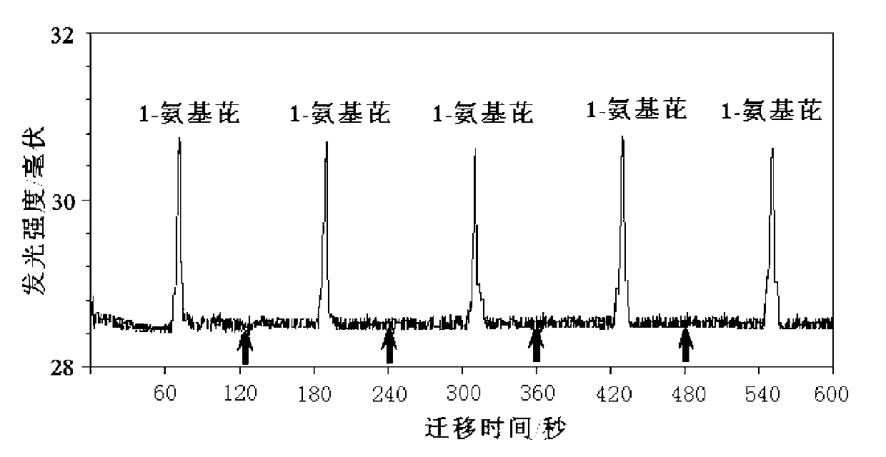 Microchip analysis system combining non-aqueous electrophoresis with peroxyoxalate ester chemiluminiscence