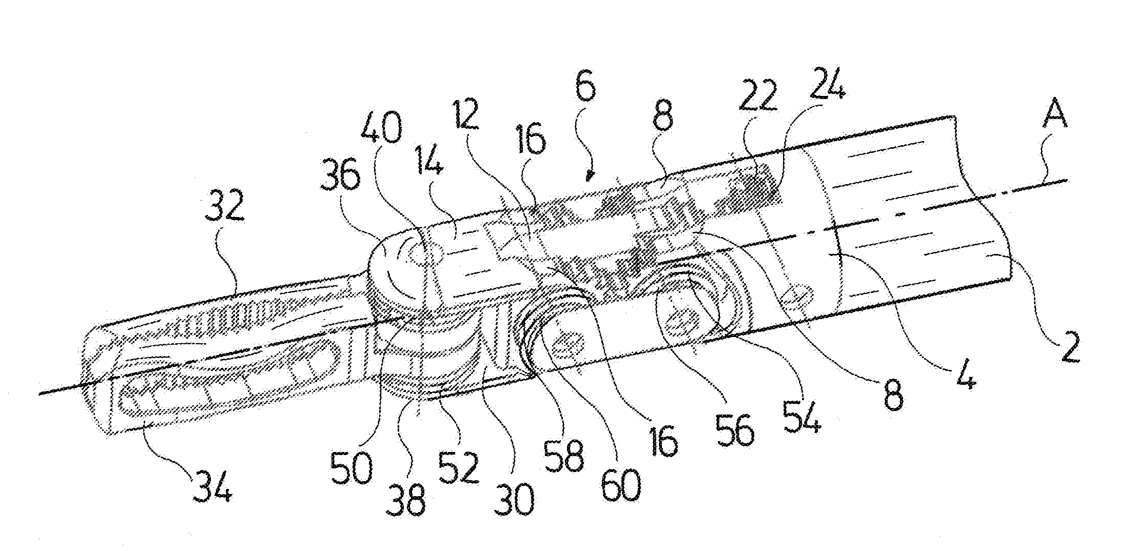 Instrument, in particular a medical endoscopic instrument or technoscope