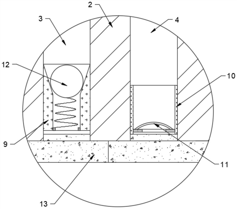 Hollow glass convenient for replacing drying agent and accessories thereof