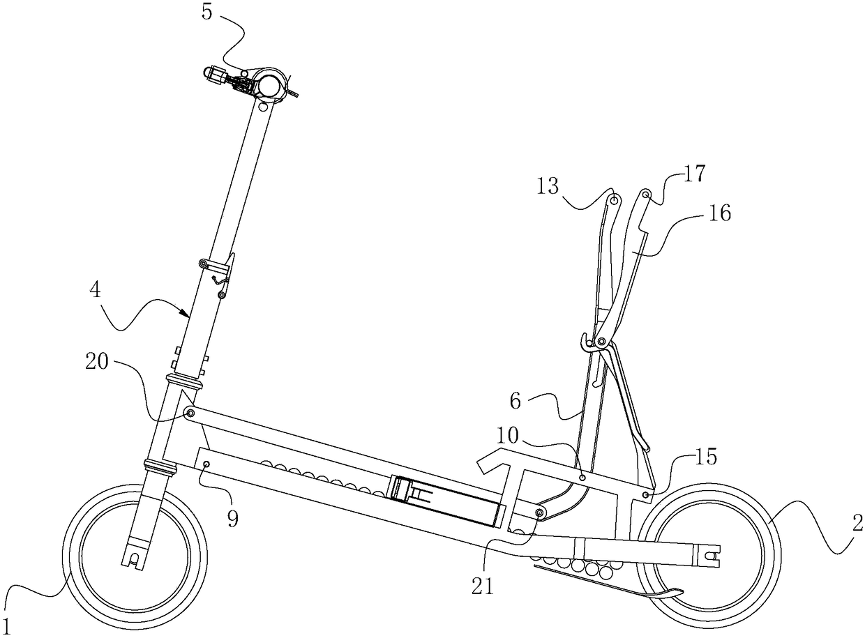 A folding electric car