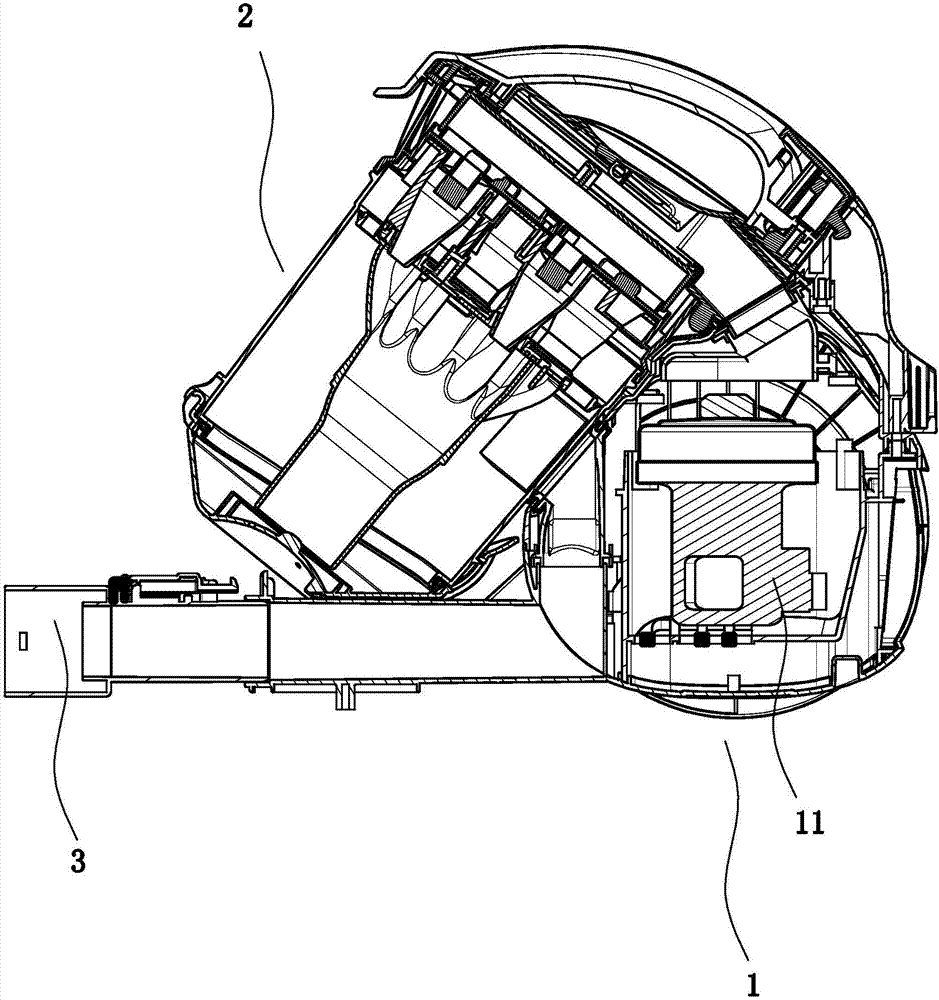 A multi-channel cyclone vacuum cleaner