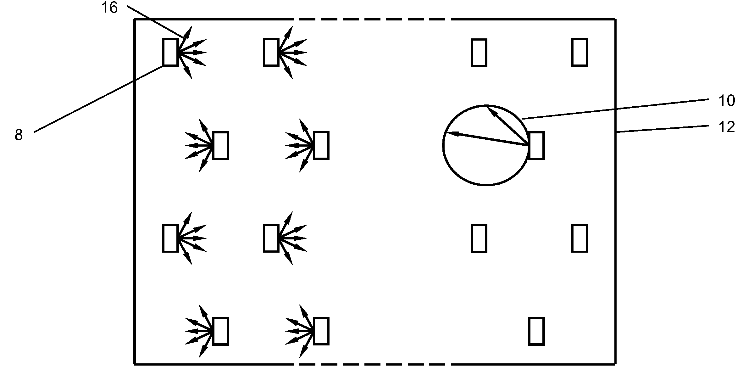 Lateral emission LED backlight for LCD