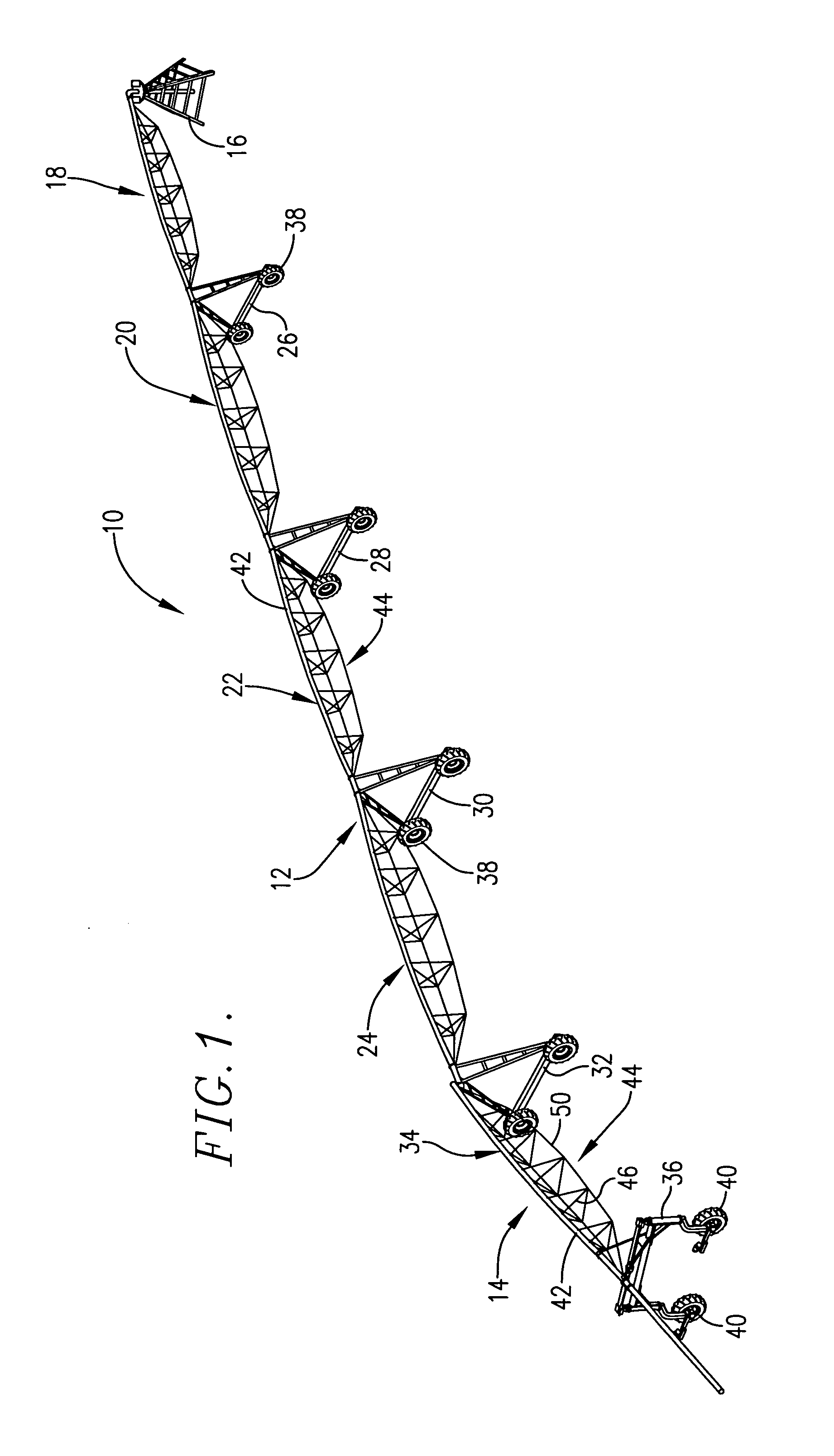 Truss rod safety for irrigation spans