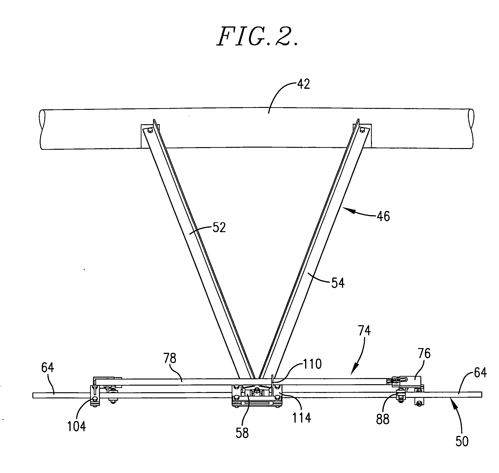 Truss rod safety for irrigation spans