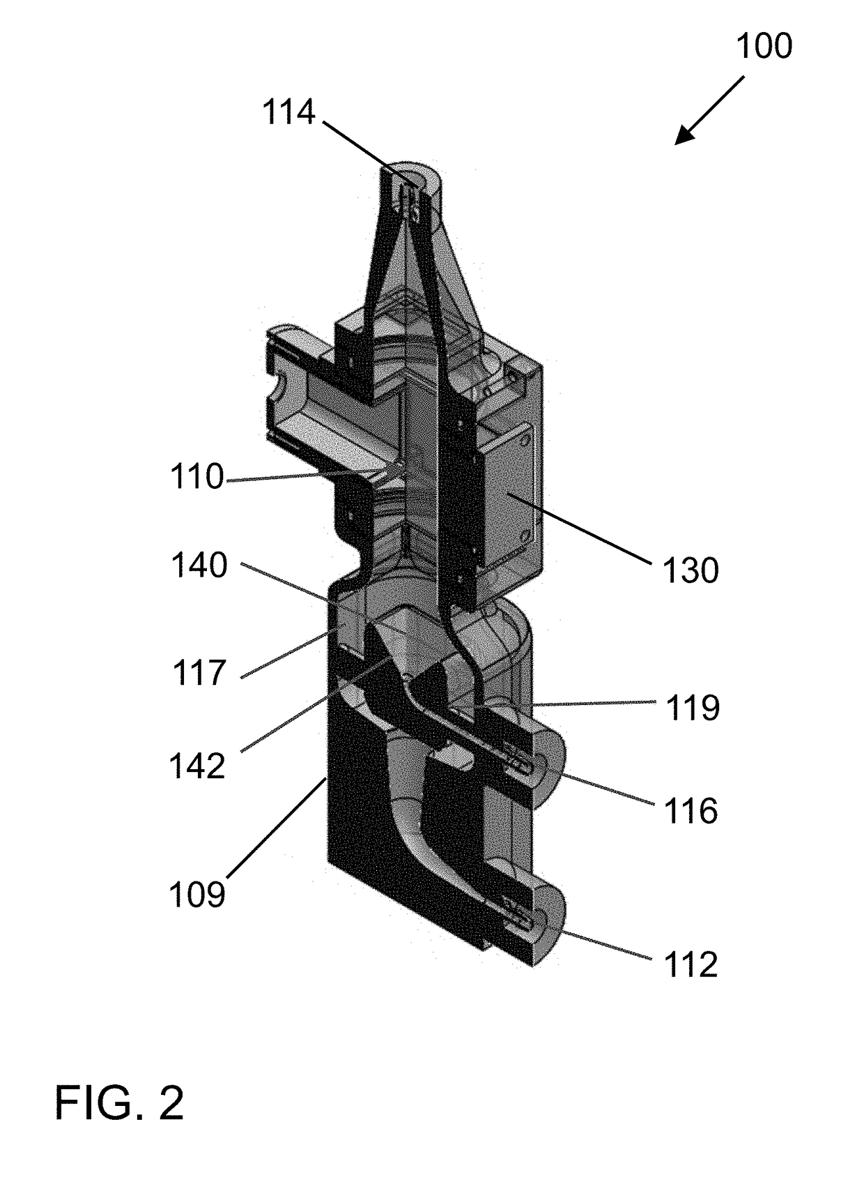 System for generating high concentration factors for low cell density suspensions