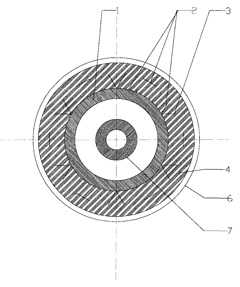 Novel heat insulation protective layer structure of furnace roller and preparing method thereof