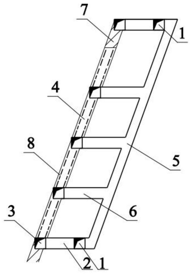 Open stope mining method for steeply inclined vein ore body