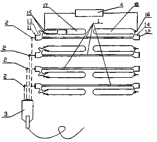 Helium-neon laser treatment device and manufacturing method thereof