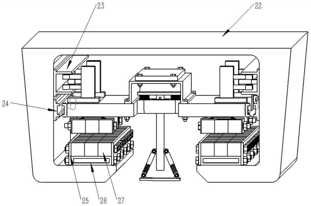 Suspension type permanent magnet suspension train bogie