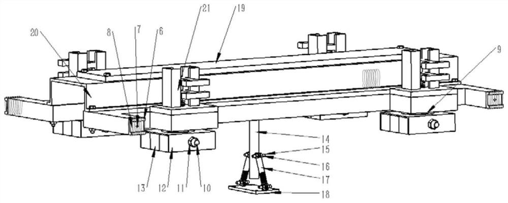 Suspension type permanent magnet suspension train bogie