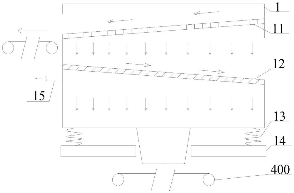 Building equipment casting sand-iron separating device