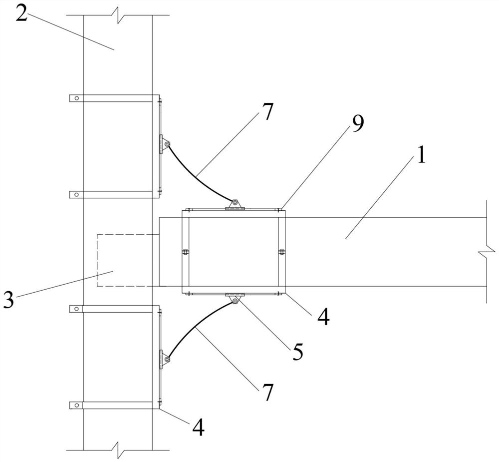 Beam column mortise and tenon joint structure comprising bendable piece and manufacturing method of beam column mortise and tenon joint structure