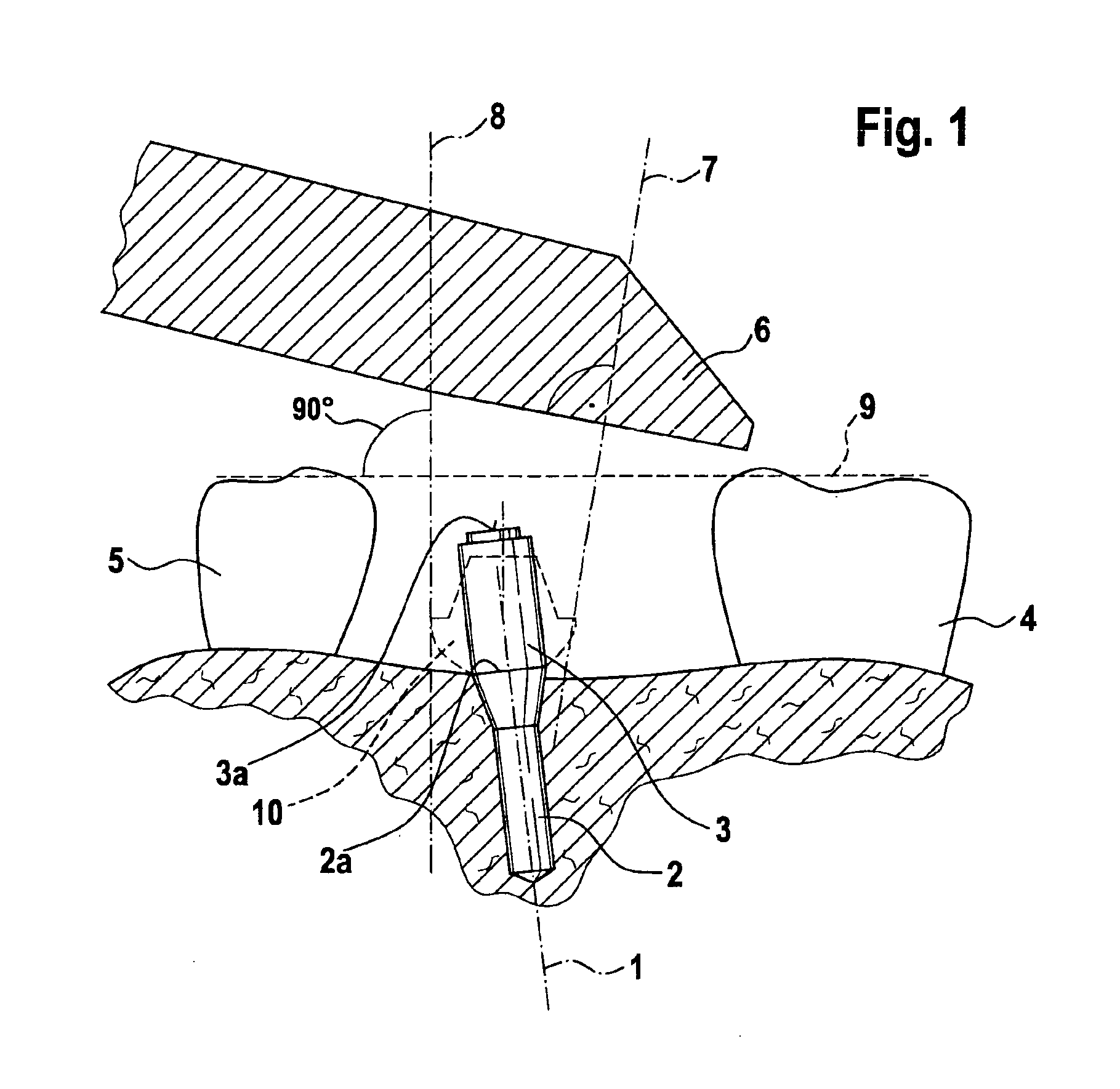 Method to determine position and orientation of the axis of a dental implant disposed directly in the mouth of the patient as well as a mounting piece