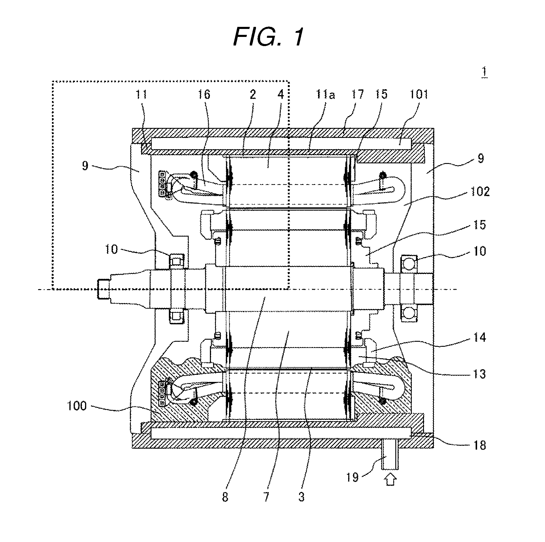 Rotating electrical machine and cooling system of rotating electrical machine