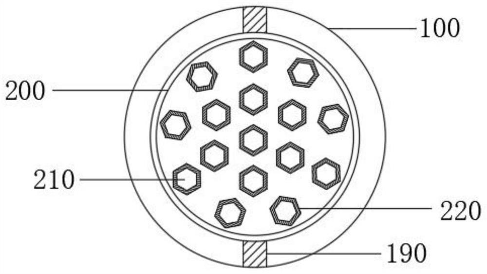 A three-way catalytic converter anti-clogging structure