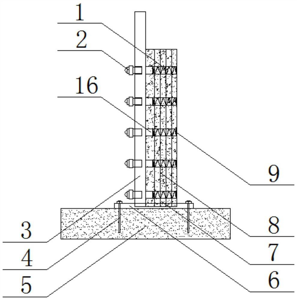 A kind of preparation method of foamed concrete cushioning anti-collision structure