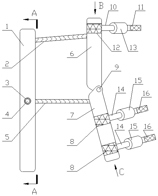 ICU medical fixing device for preventing patient from pulling out tube