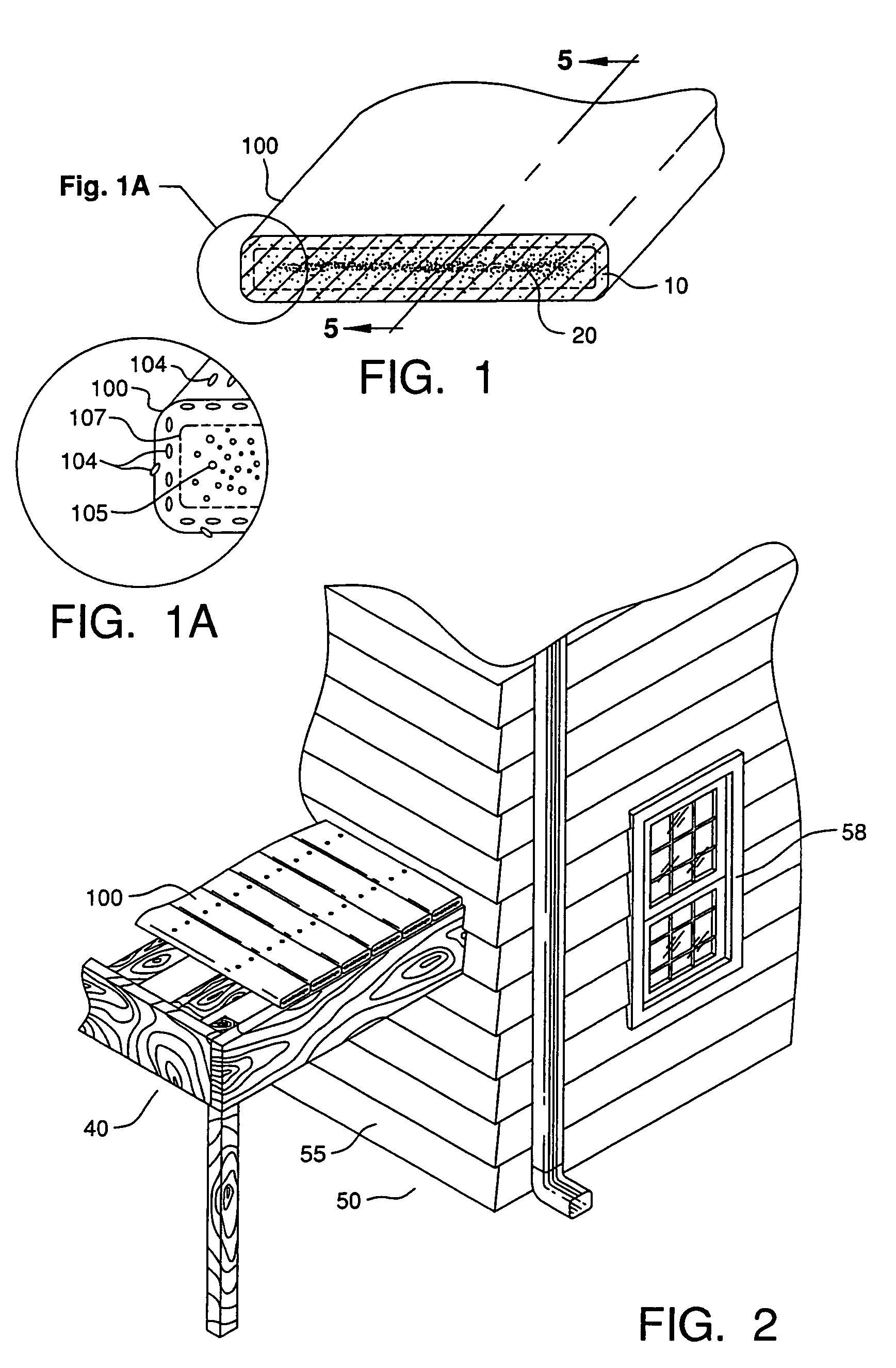 Polymer-fiber composite building material with bulk and aesthetically functional fillers