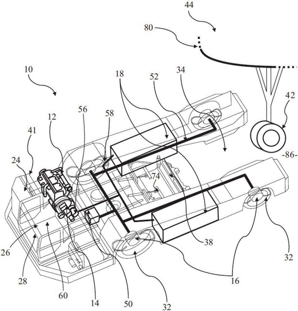 Hybrid power delivery system for an aircraft mover